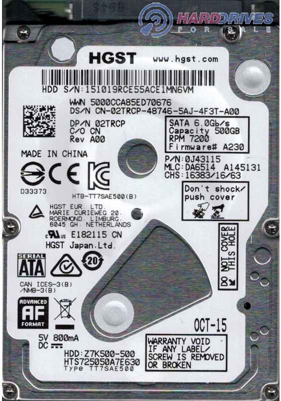 HTS725050A7E630