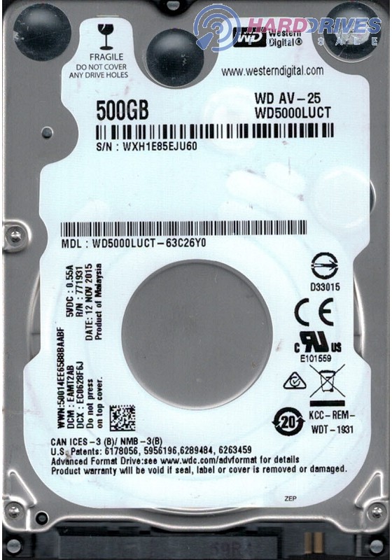 WD5000LUCT-63C26Y0