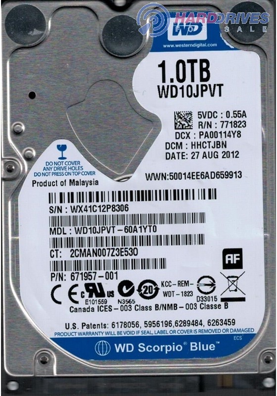 WD10JPVT-60A1YT0