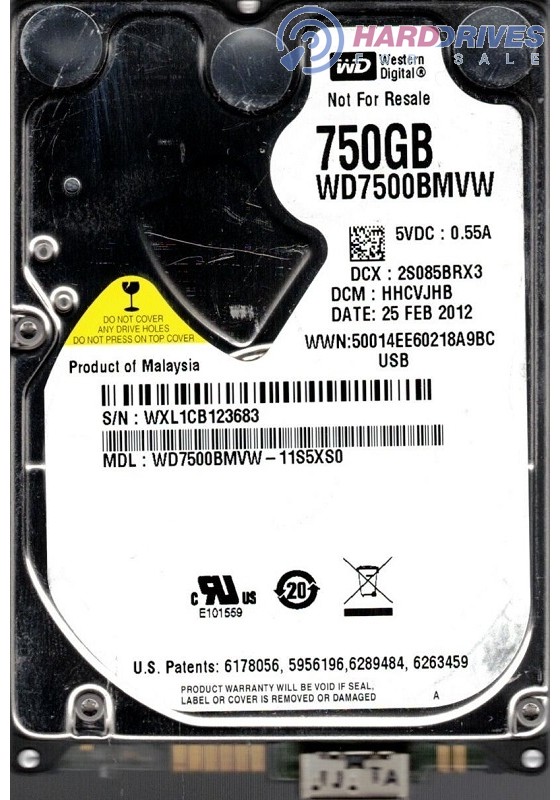 WD7500BMVW-11S5XS0