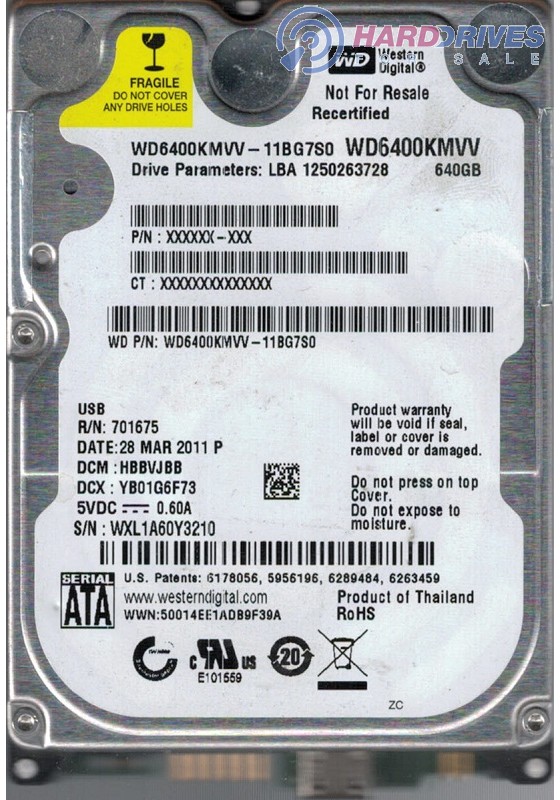 WD6400KMVV-11BG7S0