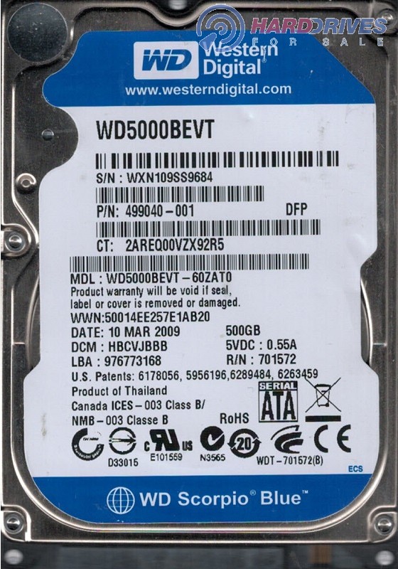 WD5000BEVT-60ZAT0