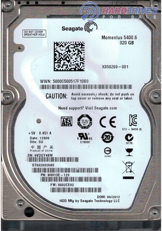 ST250LT007 P/N: 9ZV14C-500 F/W: 0001SDM1 WU