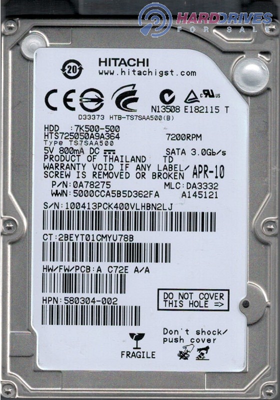 HTS725050A9A364