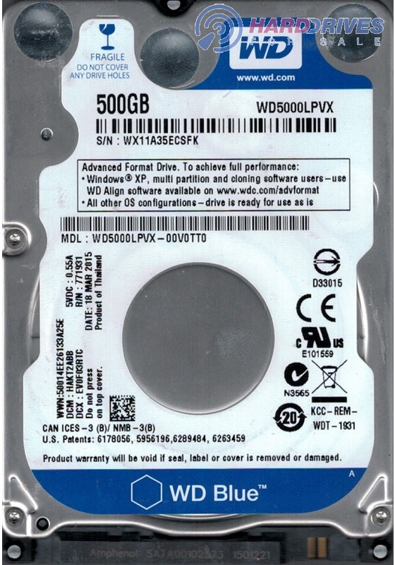 WD5000LPVX-00V0TT0
