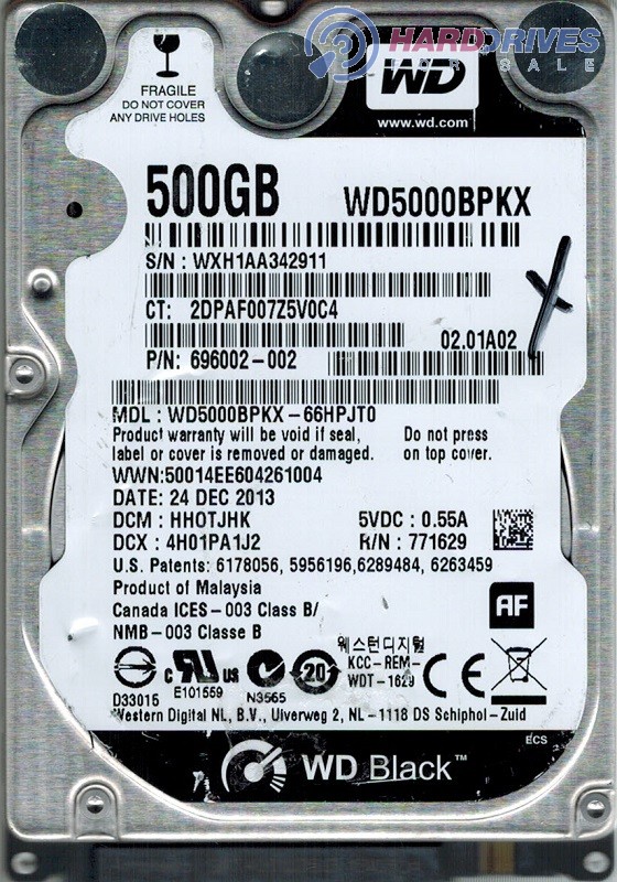 WD5000BPKX-66HPJT0