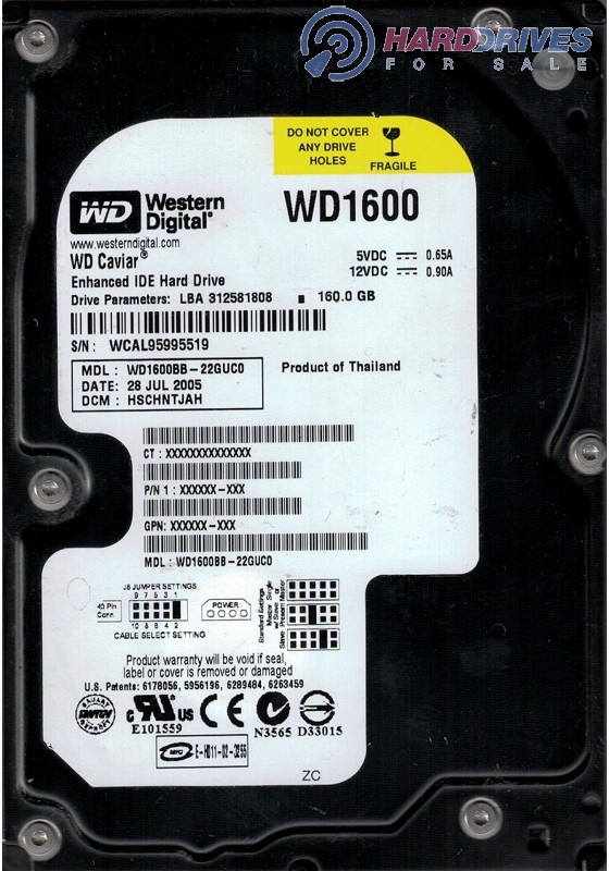 WD1600BB-22GUC0
