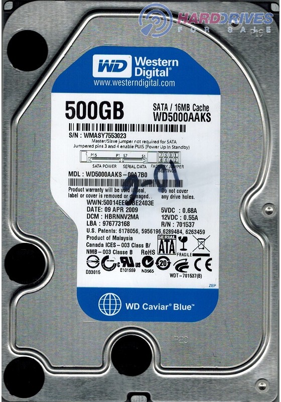 WD5000AAKS-00A7B0