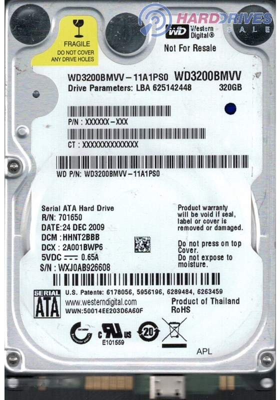WD3200BMVV-11A1PS0