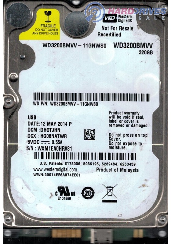 WD3200BMVV-11GNWS0