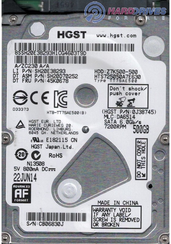 HTS725050A7E630
