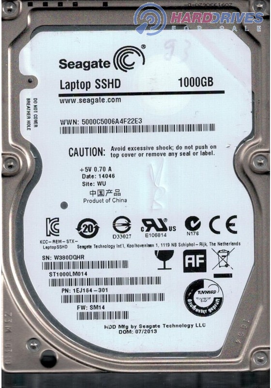 Seagate ST1000LM014 1EJ164-500 FW:SM11 WU 1000gb 2.5" Sata HDD 
