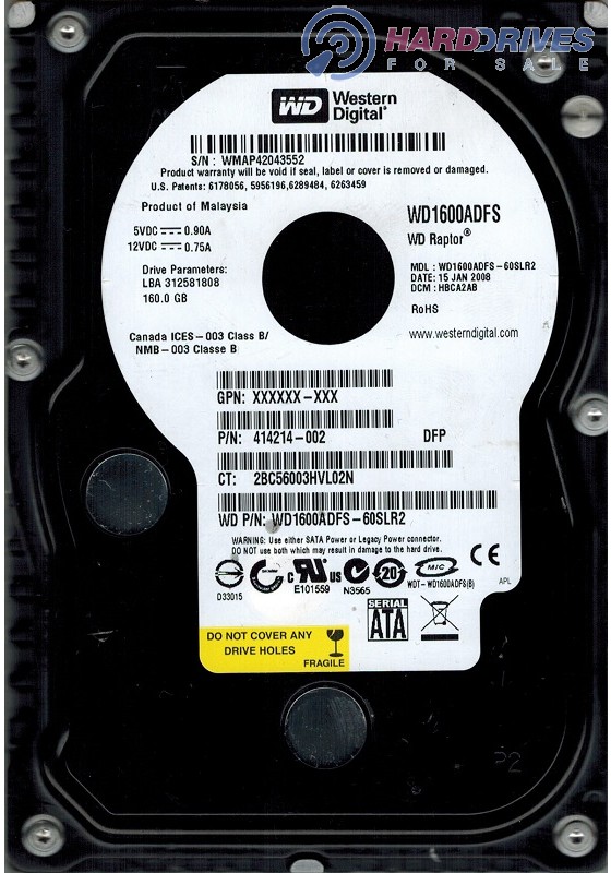 WD1600ADFS-60SLR2