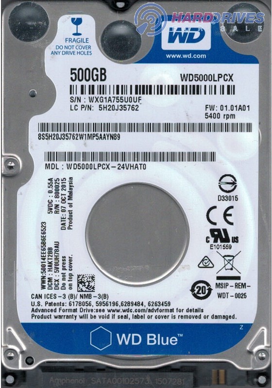 WD5000LPCX-24VHAT0