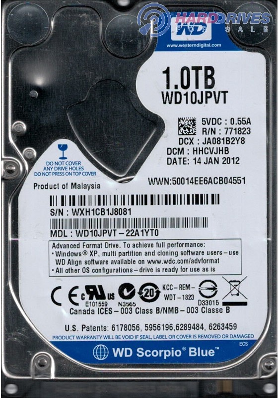 WD10JPVT-22A1YT0