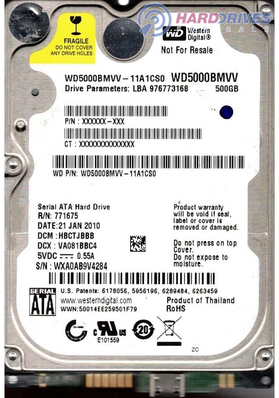 WD5000BMVV-11A1CS0