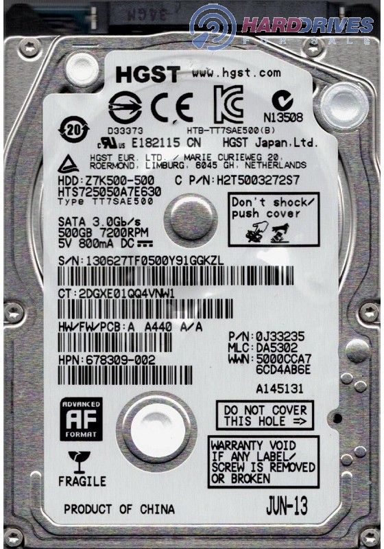 HTS725050A7E630