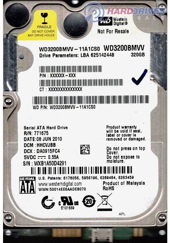 WD3200BMVV-11A1CS0