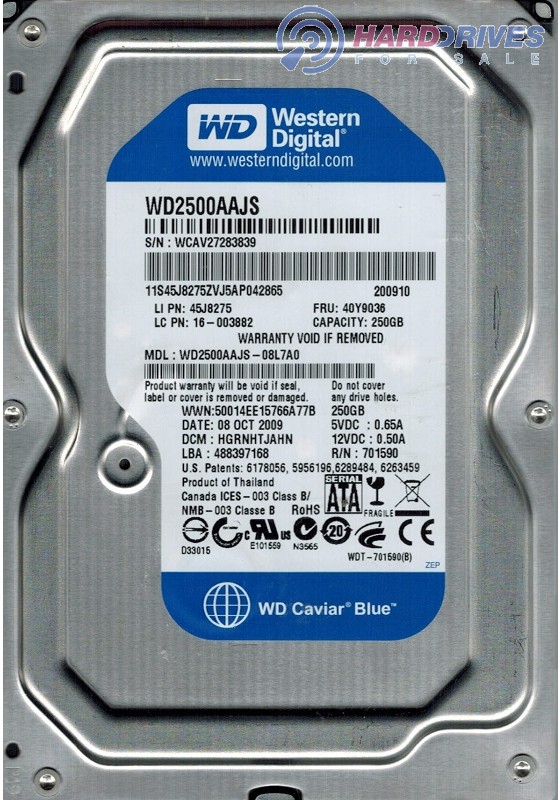  WD2500AAJS-08L7A0