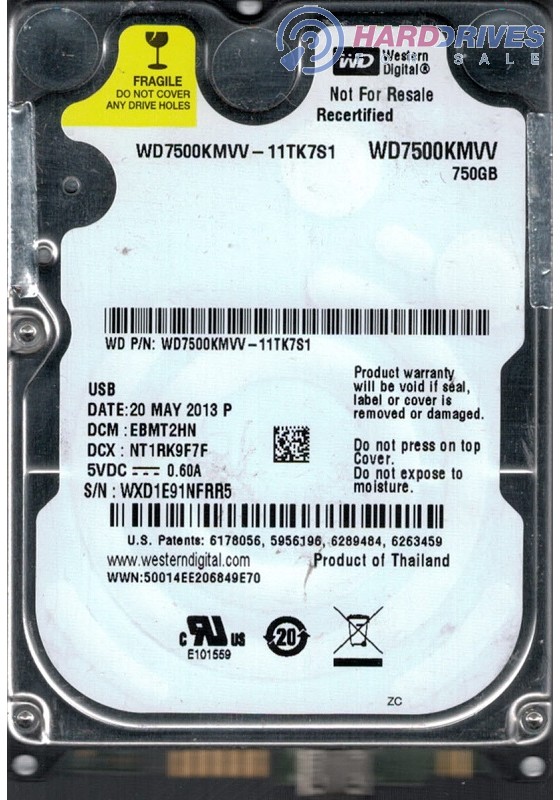 WD7500KMVV-11TK7S1