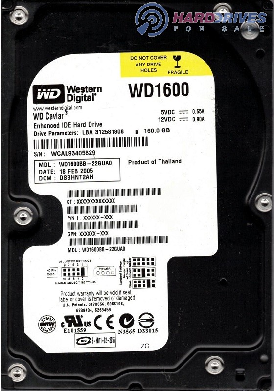 WD1600BB-22GUA0