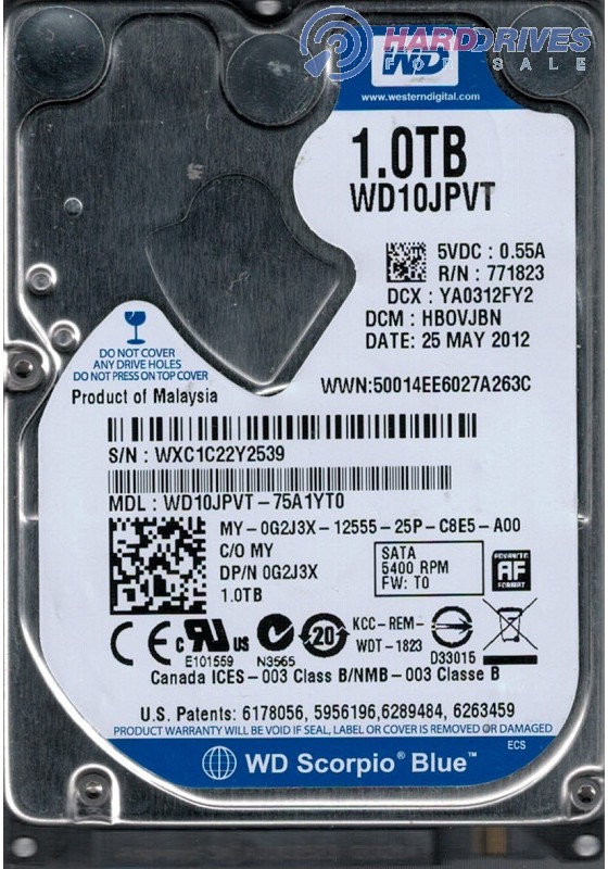 WD10JPVT-75A1YT0