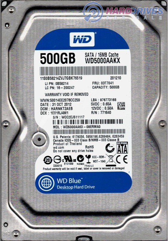WD5000AAKX-08ERMA0