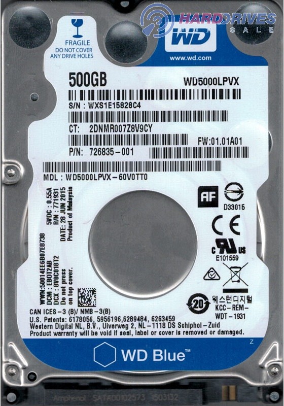 WD5000LPVX-60V0TT0