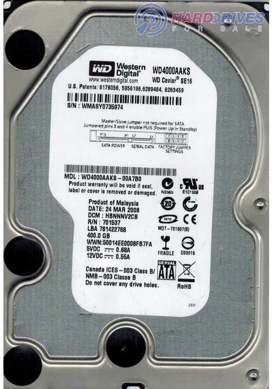 WD4000AAKS-00A7B0