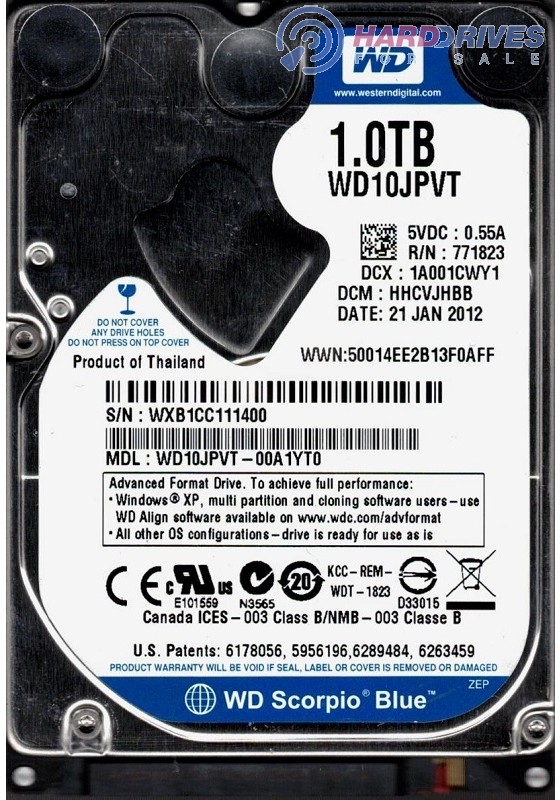 WD10JPVT-00A1YT0