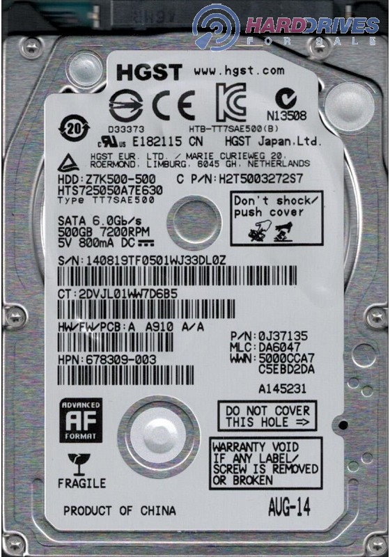 HTS725050A7E630