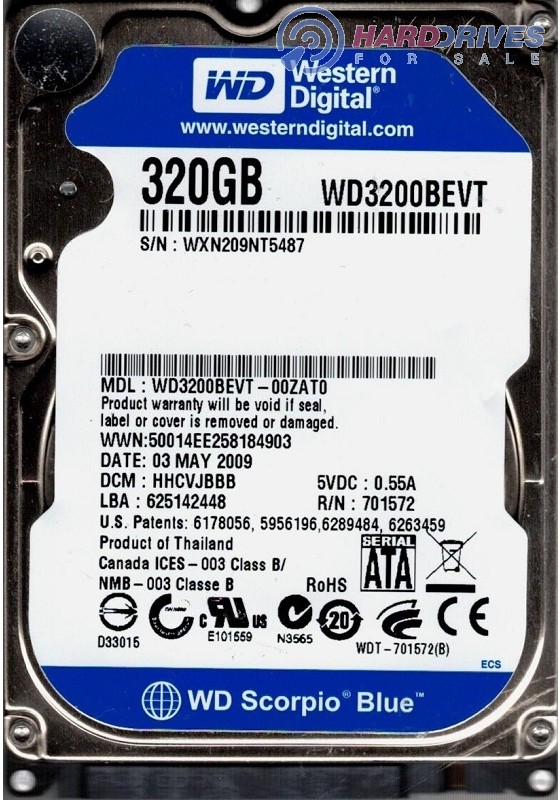 WD3200BEVT-00ZAT0
