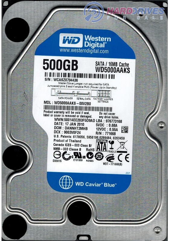 WD5000AAKS-00V2B0