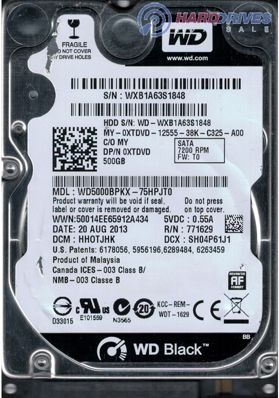 WD5000BPKT-75HPJT0