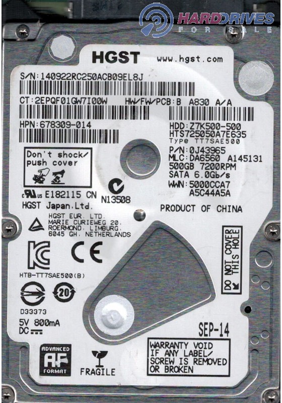 HTS725050A7E635