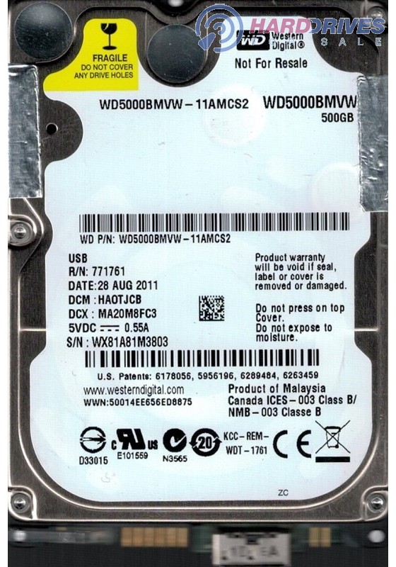WD5000BMVW-11AMCS2
