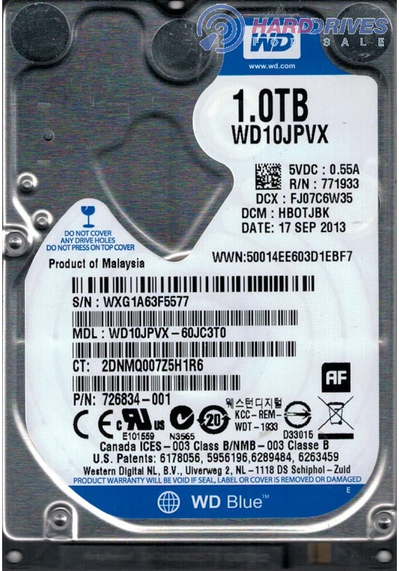 WD10JPVX-60JC3T0