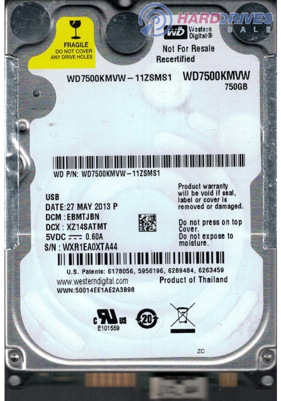 WD7500KMVW-11ZSMS1