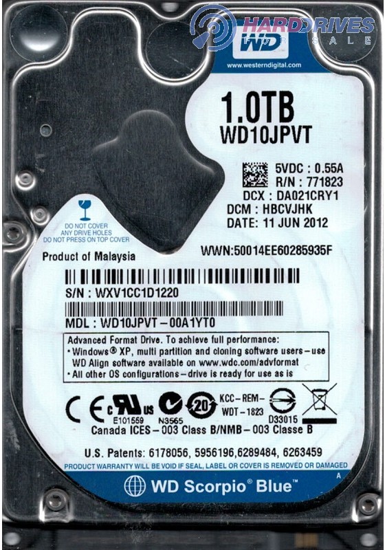 WD10JPVT-00A1YT0