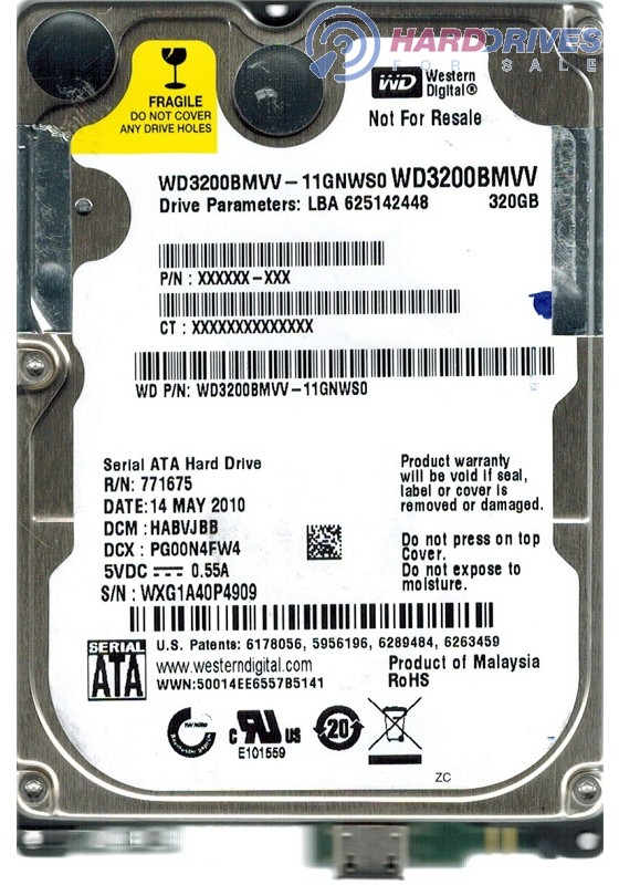 WD3200BMVV-11GNWS0