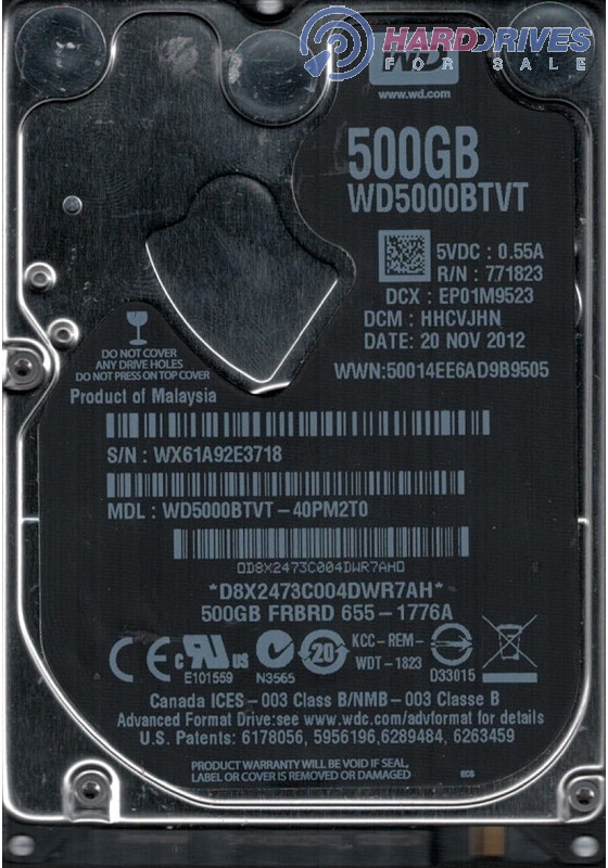WD5000BTKT-40MD3T0