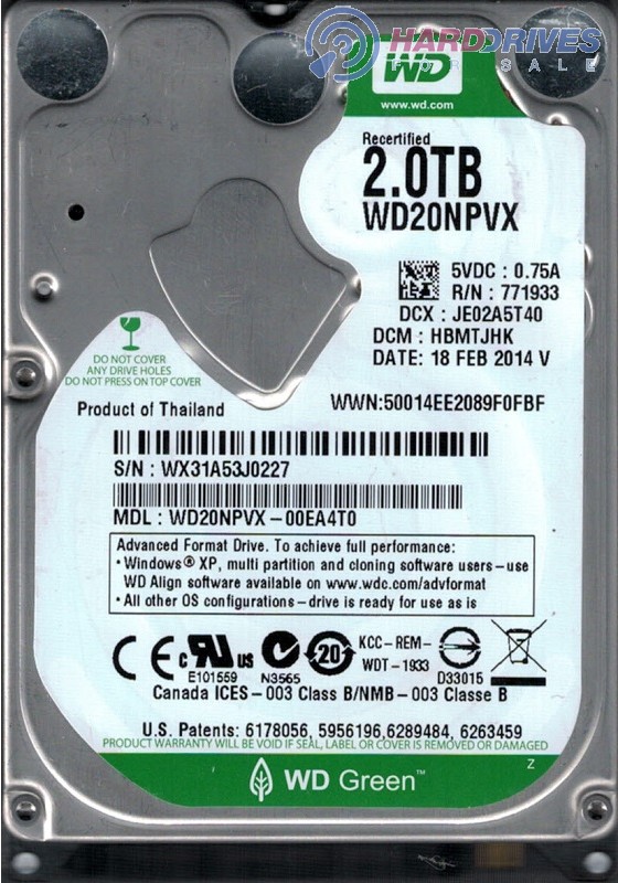 WD20NPVX-00EA4T0