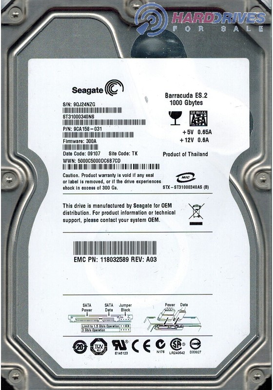 ST31000340NS 9CA158-031 300A TK 