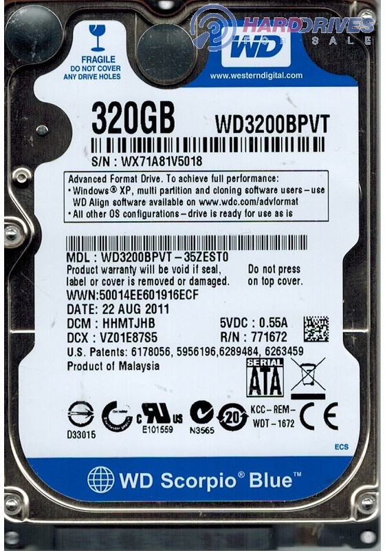 WD3200BPVT-35ZEST0