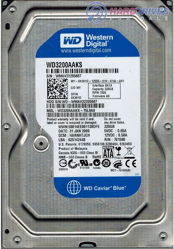 WD3200AAKS-75L9A0