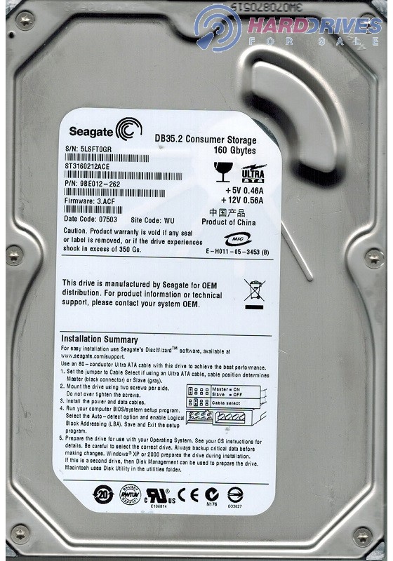ST3160212ACE