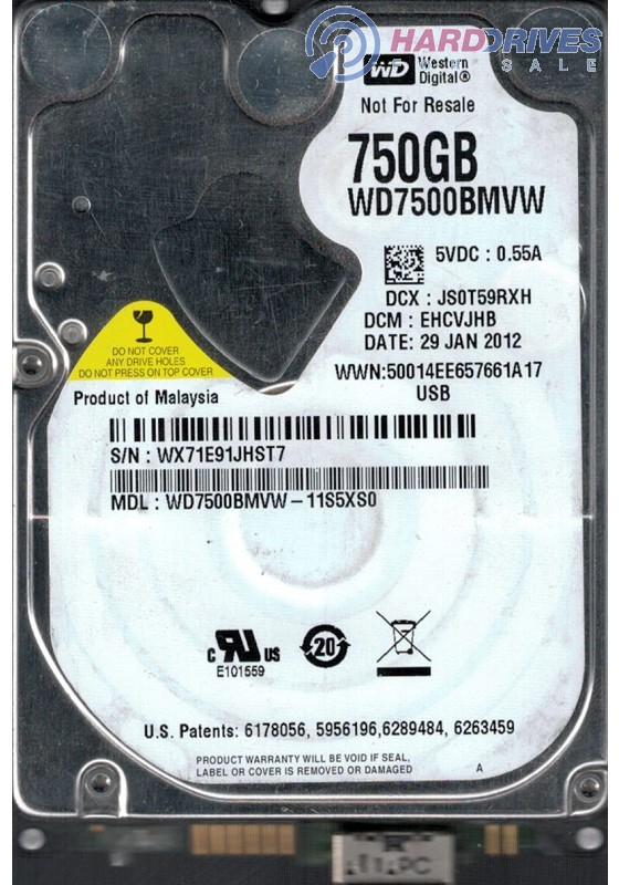 WD7500BMVW-11S5XS0