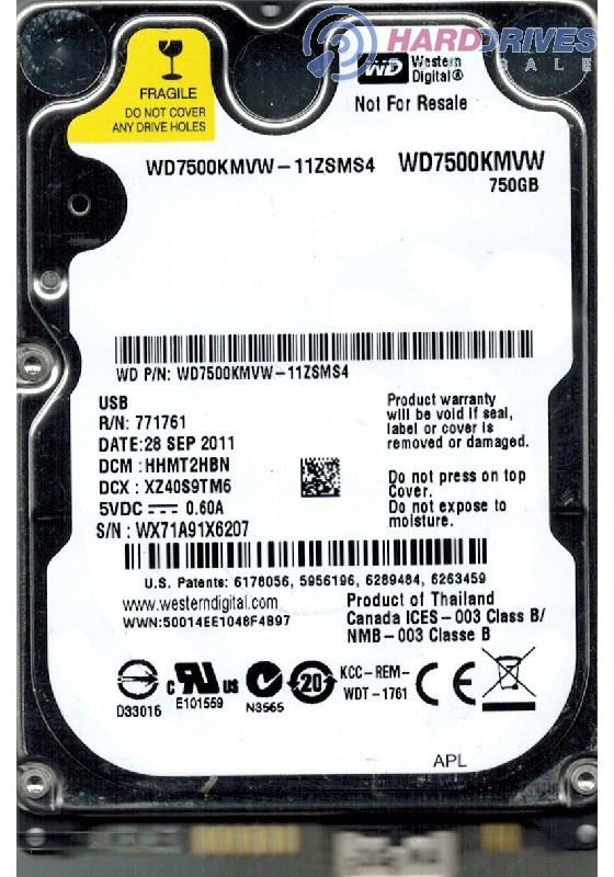WD7500KMVW-11ZSMS4