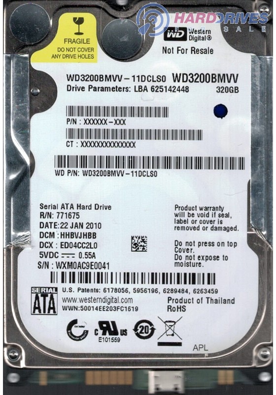 wd3200bmvv-11dcls0