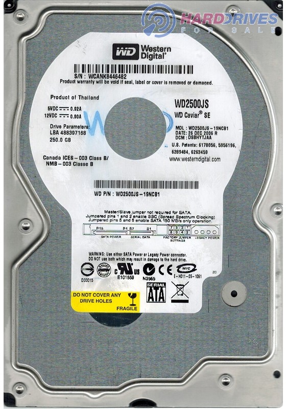WD2500JS-19NCB1